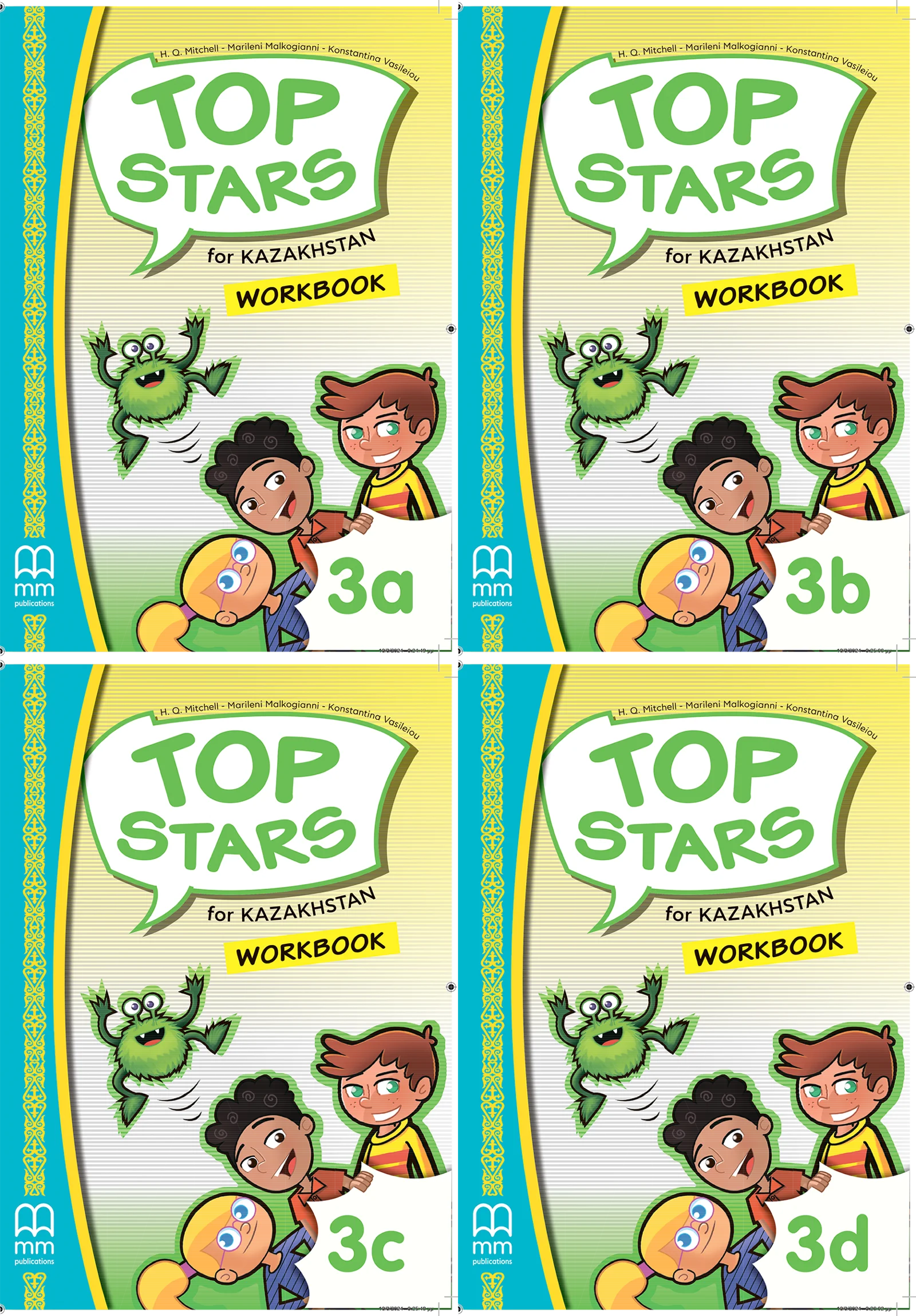 Top Stars for Kazakhstan Grade 3 Workbook (part a,b,c,d)